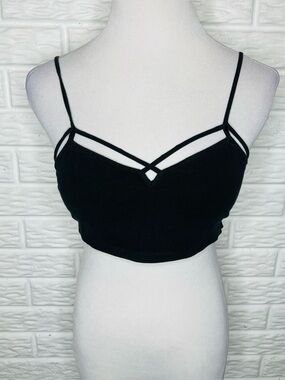 EXPRESS Black Strappy Bralette Size M